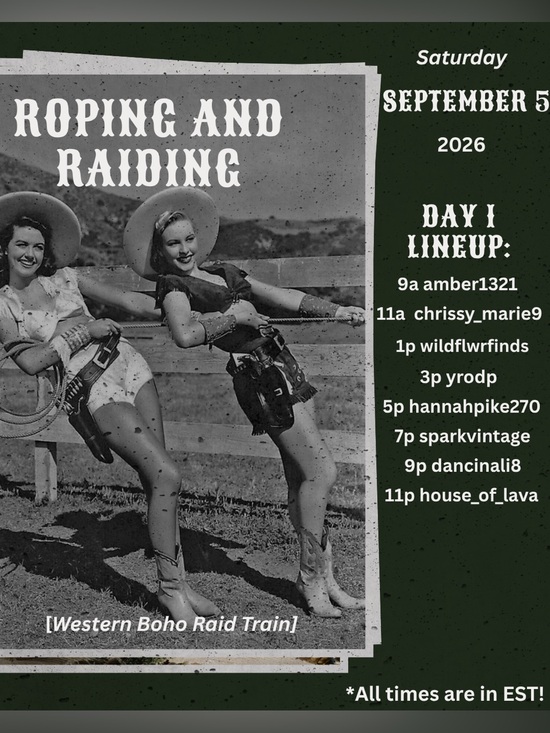 Other - 🤠🚂 ROPING & RAIDING Western Boho Train Show